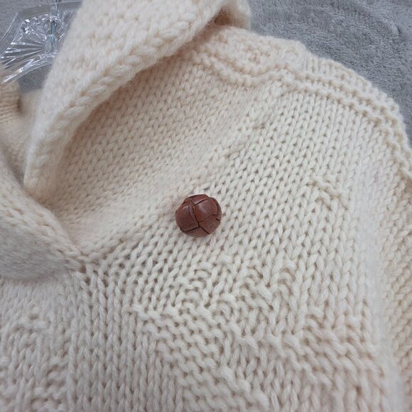 Ralph Lauren LRL Wool Sweater M Ivory Exclusive Hand Knit Tunic Fair Isle Nordic - Picture 5 of 11